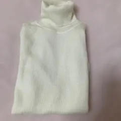 UNIQLO タートルネック レディースLサイズリブニット