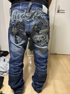 00s Swag Y2K Rhinestone Denim archive - メルカリ
