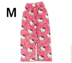 【新品未使用】Mサイズ　キティちゃん　パジャマ　ピンク　ルームウェア　もこもこ