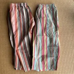 UNIQLO コットンリラコ ストライプ Lサイズ２点セット (紐なし)