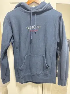 Supreme ネイビー フード付きパーカー