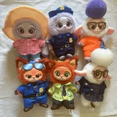 ズートピア ニック ジュディ MINISO ぬいぐるみ キーホルダー ラブブ