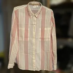 お値下げ[GAP]ストライプシャツブラウス L size