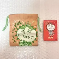 コジコジ 東京駅 ポップアップストア スクエア缶バッジ ミニ巾着 ゲラン 2点