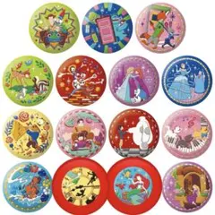 Disney characters 刺繍缶バッジビスケット 2