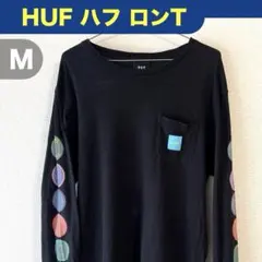 HUF ハフ 袖プリント マンホール ポケット ロンT 長袖Tシャツ 黒 Mのサムネイル