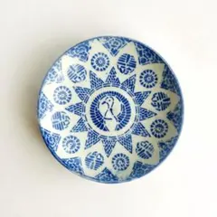 鶴印判皿　豆皿　砥部焼、蛸唐草や統制陶器、梅山窯やイゲ皿、倉敷意匠や瀬戸焼好きにのサムネイル