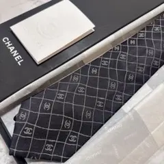 CHANEL ネクタイ スター柄 ネイビー シルク イタリア製 - メルカリ