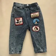 リトシー ディズニー デニムパンツ 90 ミッキーミニー Disney しまむら