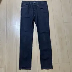 メンズ ストレートデニムパンツ ブラック　無印良品　32インチのサムネイル