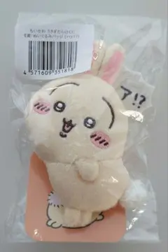 うさぎだらけくじ　E賞　ぬいぐるみバッジ　ハァ!?　ちいかわ