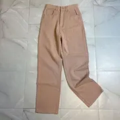 エピミエピミー XS ピンクデニムパンツ ジーパン ストレート ハイウエストのサムネイル