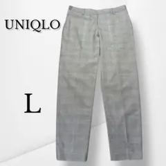 【ユニクロ】 スマートアンクルパンツグレンチェック・2WAYストレッチ M