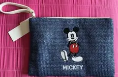 新品未使用　ミッキー ポーチ　夏素材