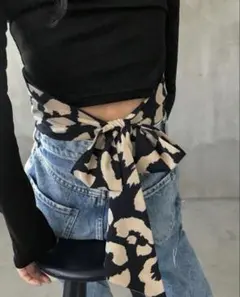 SHEIN FRIFUL レオパード柄 バックリボン トップス 長袖 L
