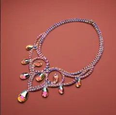 ベリーダンス　オーロラ　ストーン　ネックレス　アクセサリーパーティ　社交ダンス