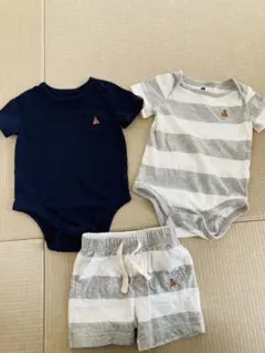 baby GAP半袖ロンパース・ショートパンツセット