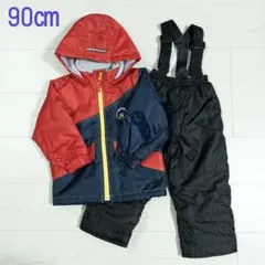 【美品】CCL TEAM フード付きスキーウェア 上下セット 男の子 90cm