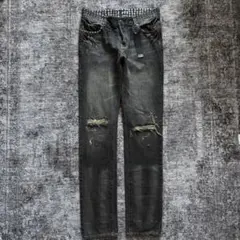 00s NOS studs 刺し子 skinny denim - メルカリ