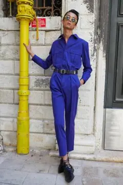 23ss 38 SAINT LAURENT purple shirtのサムネイル
