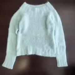 22 OCTOBRE 淡いミントグリーン 長袖セーター