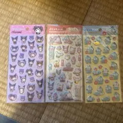 キャラクターシール 3枚セット サンリオ　ぷくっとシール