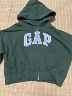 GAP ジップアップパーカー グリーン