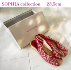 美品✨SOPHIA collection 花柄ウェッジソール サンダル 23.5のサムネイル