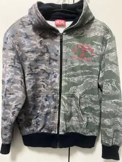 美品ディーゼルdieselジップパーカーキッズ12Y150160迷彩