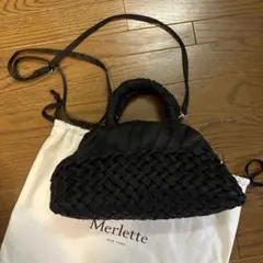 Merlette マーレット ショルダーバッグ ブラック - メルカリ