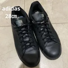 【美品】adidas STAN SMITH 28cm BLK レザーFX5524