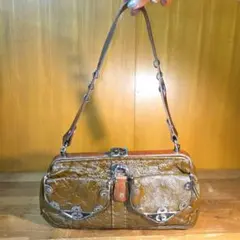 JAMIN PUECH ジャマンピュエッシュ ハンドバッグ ブラウン 本革