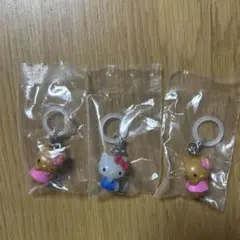 ハローキティ めじるしアクセサリー スタンダード 日焼け2個　合計３点セット