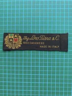 織ネーム　茶　Loro Piana 100% Cashmere