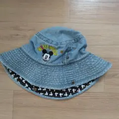 ミッキーマウス デニム帽子 52cm