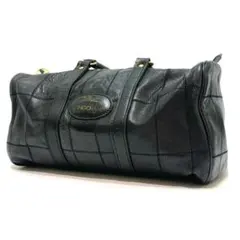 Vintage LONGCHAMP ロンシャン ブラック レザー ボストンバッグのサムネイル