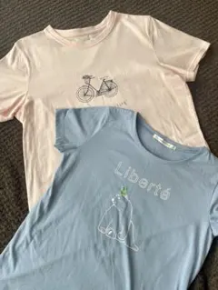 レディースＴシャツ　2枚セット　ルノンキュール／セシール