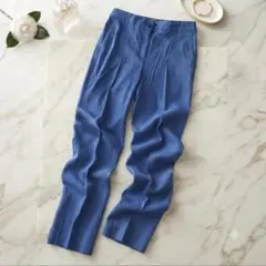 Theory luxe カジュアルパンツ ブルー系 リネン混 春夏 美脚/S相当のサムネイル