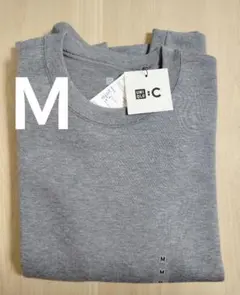 新品 UNIQLO C オーバーサイズスウェットシャツ グレー Ｍ ユニクロ