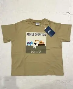 【新品未使用】BREEZE 半袖　Tシャツ 120 恐竜　働く車　綿100