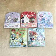 正規品♡おはじきシールフレーク　ディズニー　いろいろ5点セット