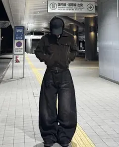 サイドステッチウォッシュバルーンデニム - メルカリ