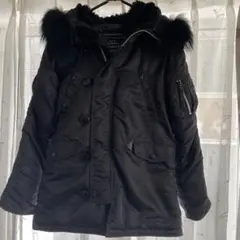 Alpha Industries ブラック フライトジャケット M N-3B