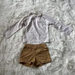ベビー 水着 男の子 長袖ラッシュガード セット 90cm