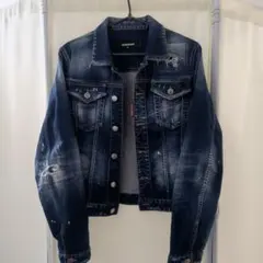 美品　DSQUARED2 ダメージ加工デニムジャケット 42