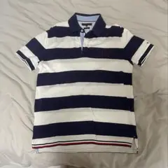 Tommy Hilfiger ポロシャツ M ネイビー/ホワイト
