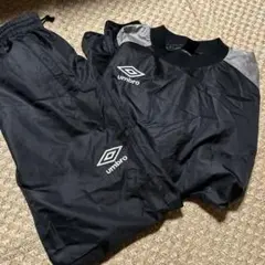 umbro ピステ 上下セット ブラック