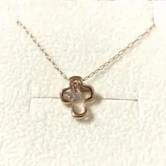 VERITE 証明書付き クロスデザイン ダイヤネックレス 0.1ct - メルカリ