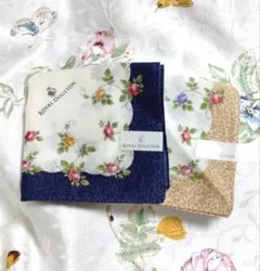 ROYAL DOULTON 花柄ハンカチ 2枚セットのサムネイル