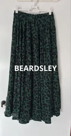 BEARDSLEY ビアズリー フリピエ レオパード柄プリーツスカート ロング丈のサムネイル